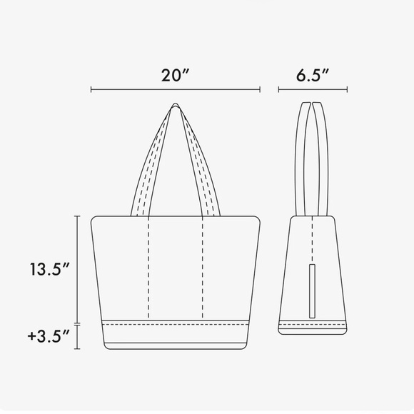 Calpak Luka Expandable Tote in Bubblegum Pink - Picture 3 of 3